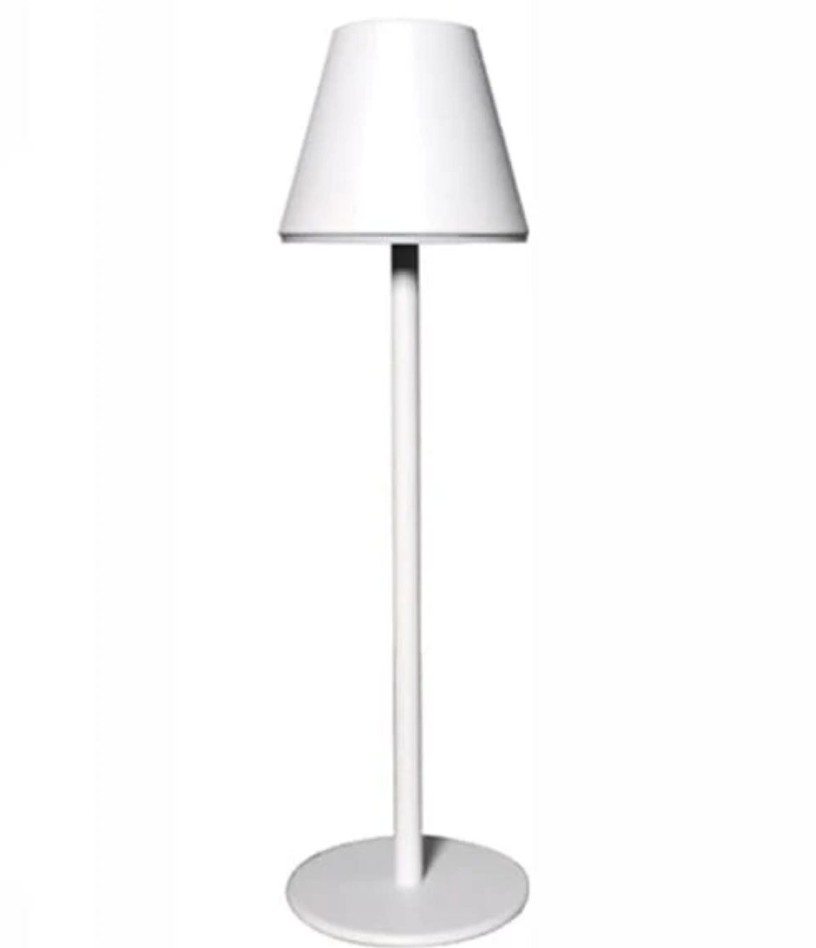 Abajur de mesa industrial DecorLed minimalista com luz LED e toque sensível, ideal para decoração moderna.
