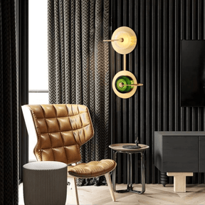 Arandela Dourada Parede Interna Futurista Belle